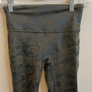 Spanx Camo Faux Leather Leggings